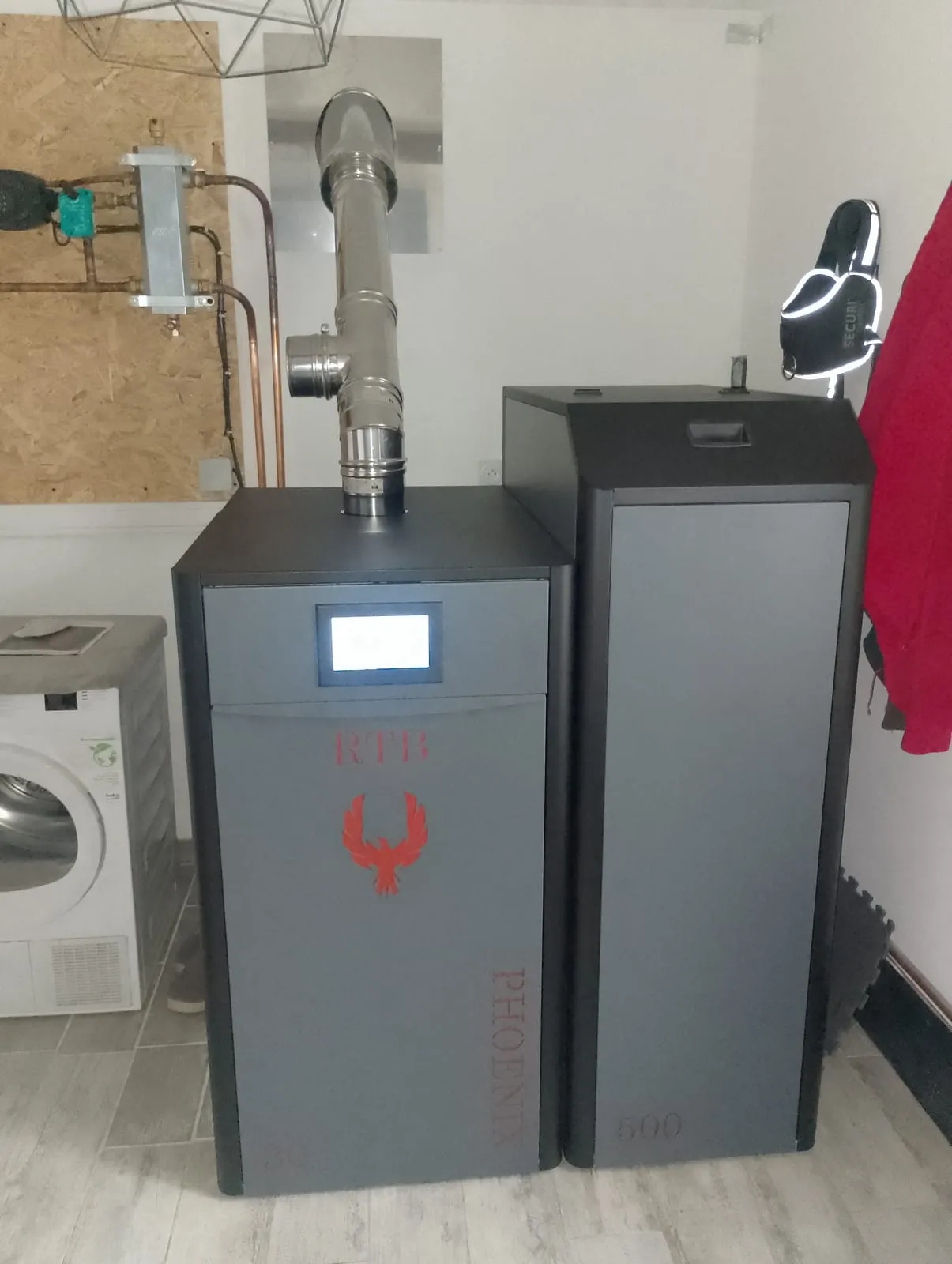 Chaudière à granulés RTB Phoenix 30 kW, installé par FK Énergie