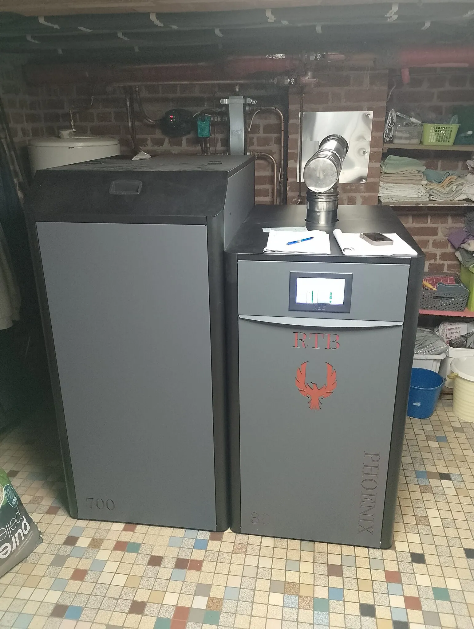 Chaudière à granulés RTB Phoenix, installé par FK Énergie